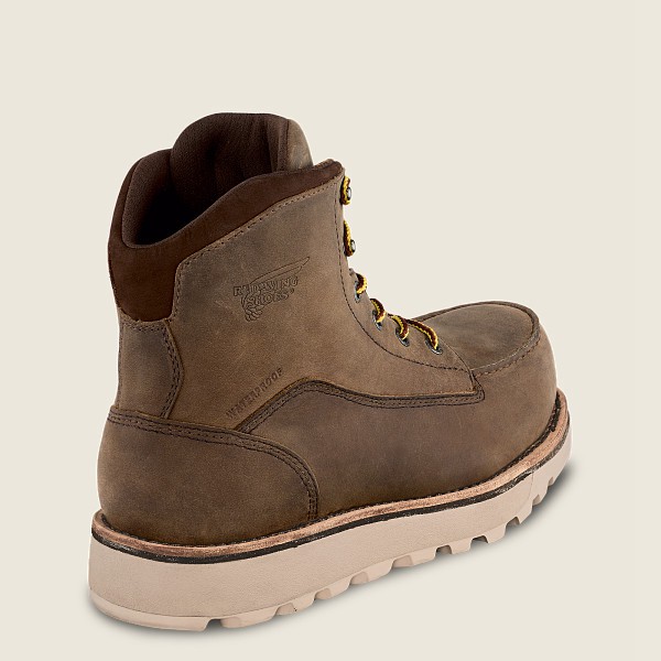 Red Wing Safety Bot Erkek - Traction Tred Lite - 6-Inch Waterproof Toe - Haki - 03BCWOXDM